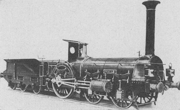 Bild 7 Crampton-Lokomotive
